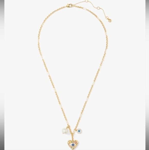 🔹️Kate Spade 🔹️Evil Eye All Seeing Cluster Pendant [$128 Msrp] - Picture 3 of 6